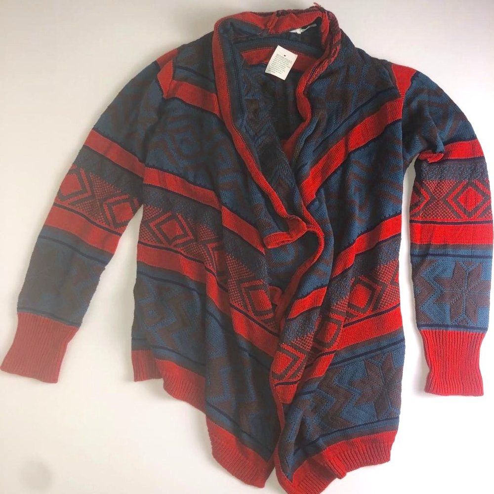 Blu Pepper Waterfall Cardigan Size L
